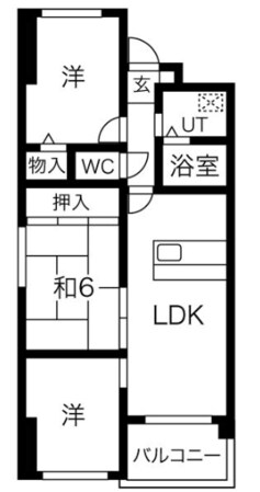 シャトー三和青山の物件間取画像